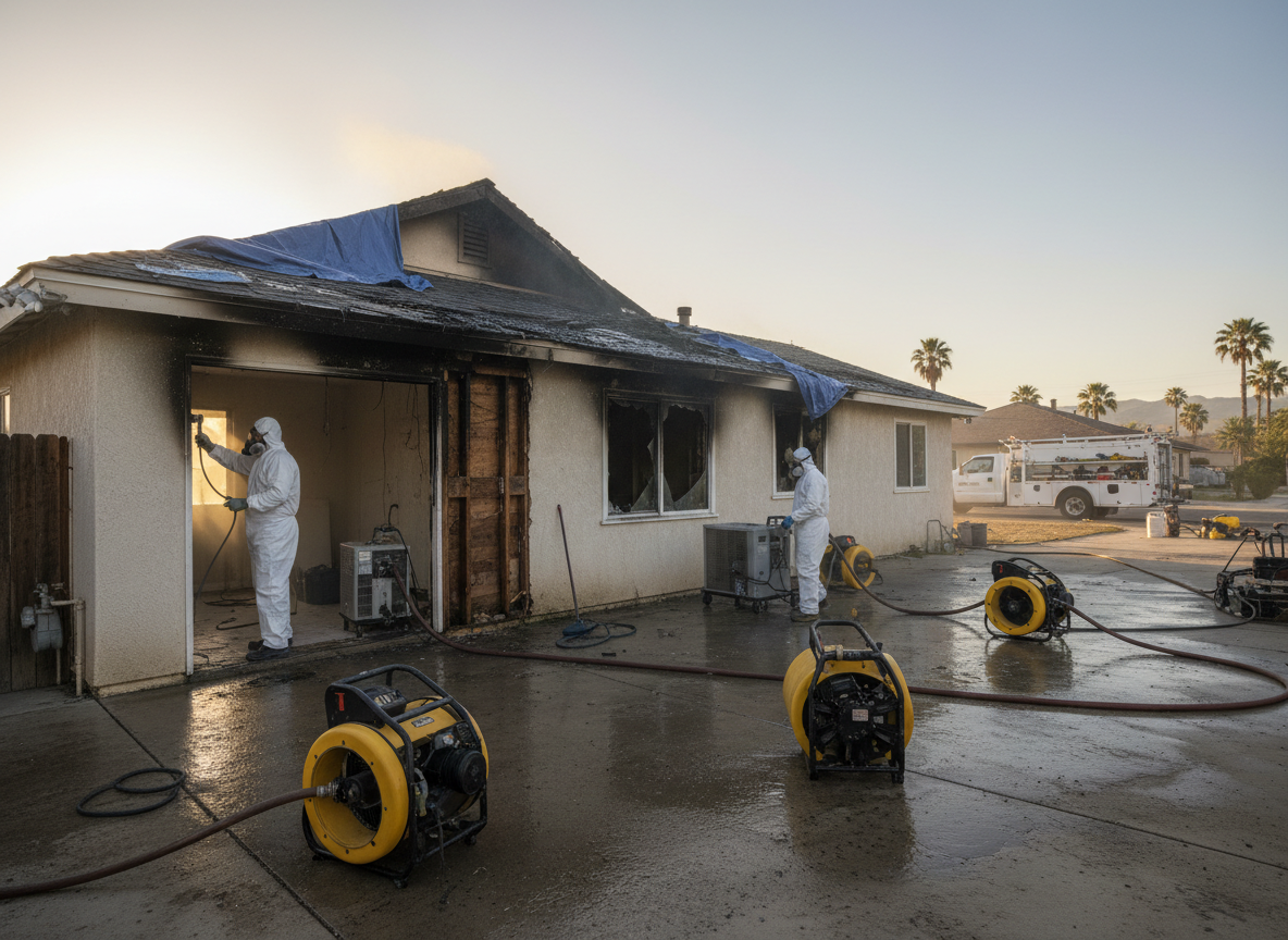 Managing Moisture From Firefighting In Mira Loma Properties
