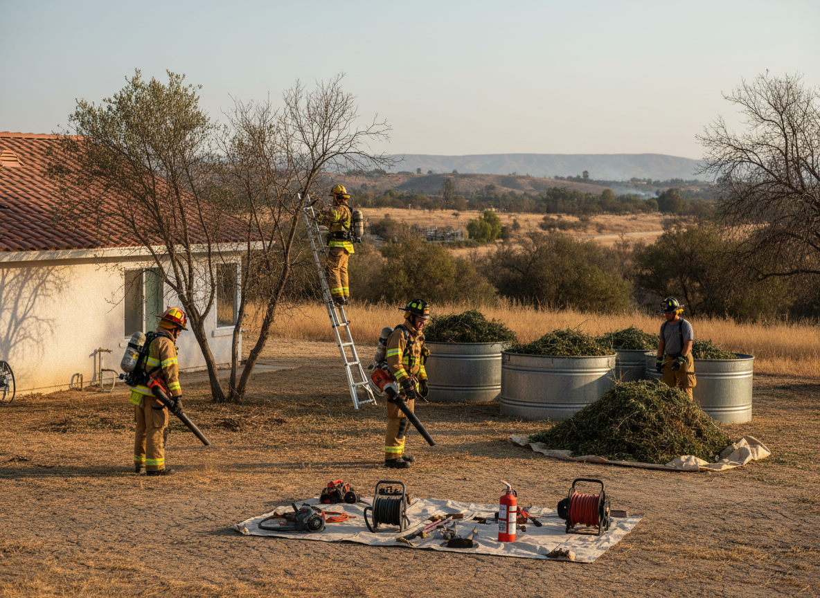 Preparing Mira Loma Yards For Fall Fire Season