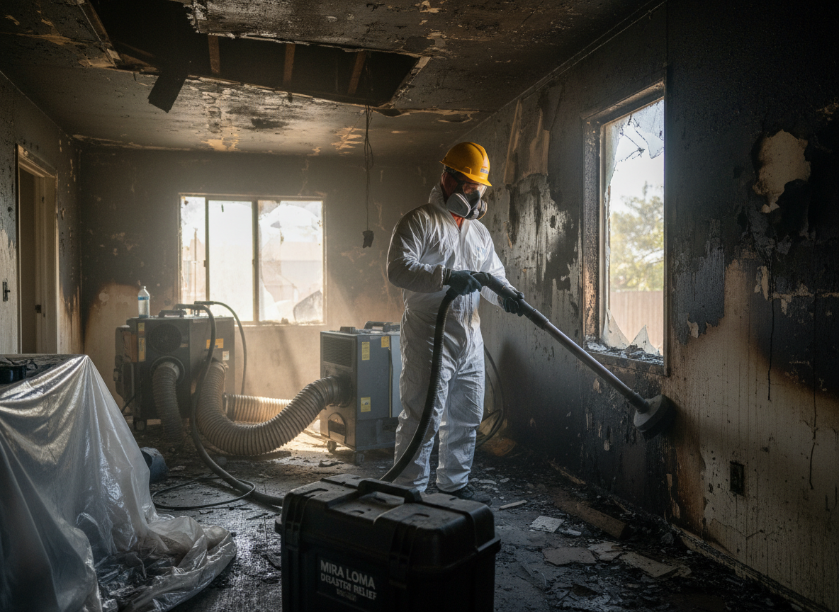fire and smoke damage restoration in Mira Loma