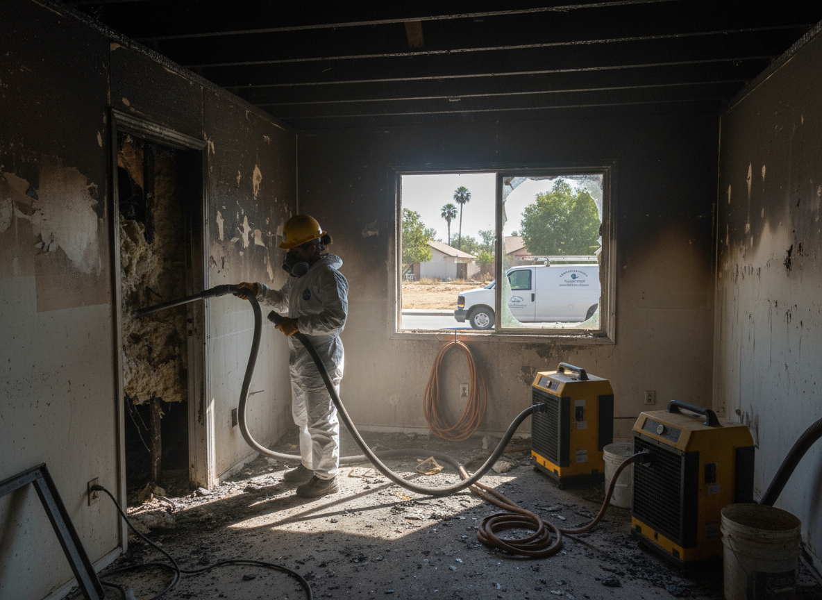 Fire damage restoration near me in Mira Loma